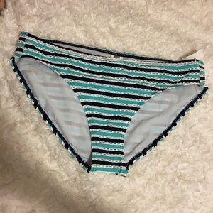 Sunseeker swim striped bikini bottom